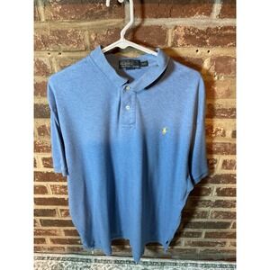 Polo by Ralph Lauren Men's Blue‎ Short Sleeve Polo Shirt XXL